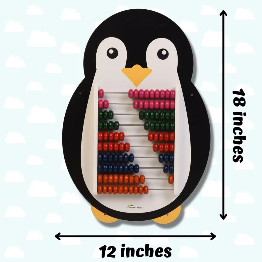 Penguin Wooden Abacus and Learning Play Center Multicolour Wooden Educational Toy