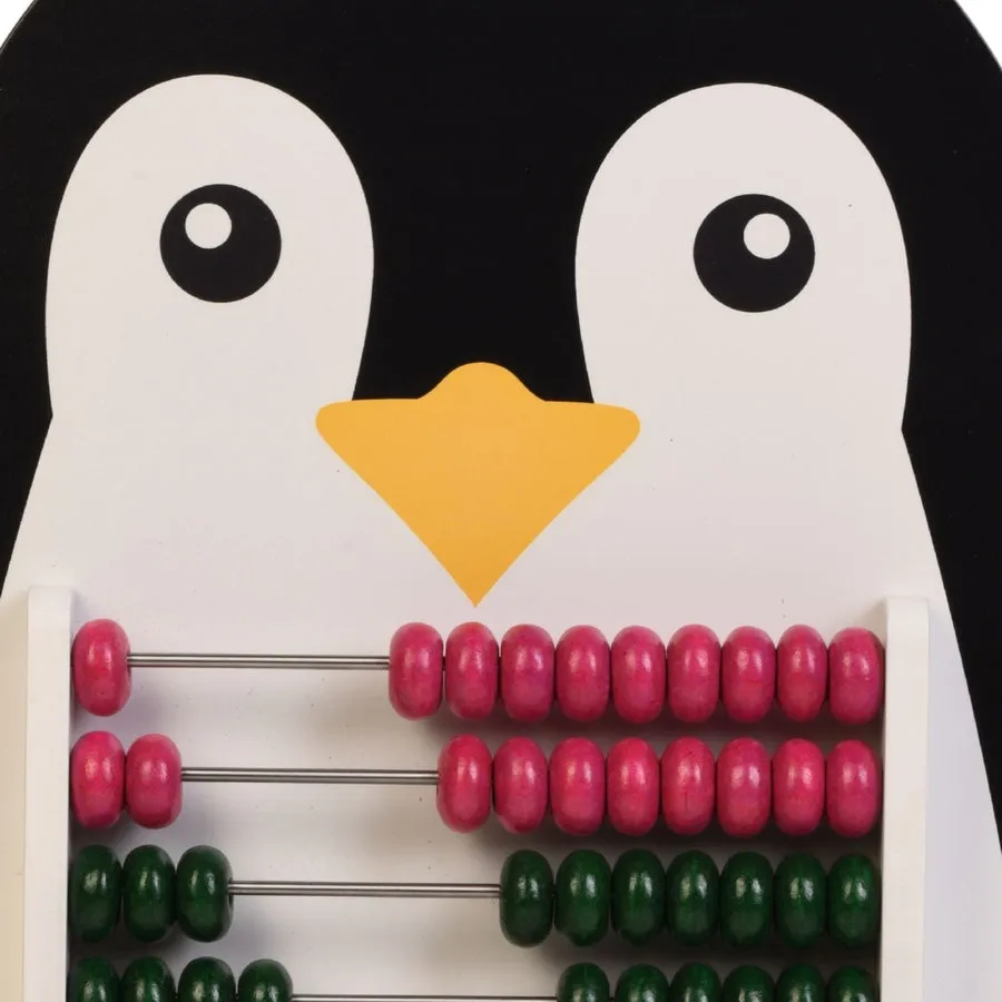 Penguin Wooden Abacus and Learning Play Center Multicolour Wooden Educational Toy