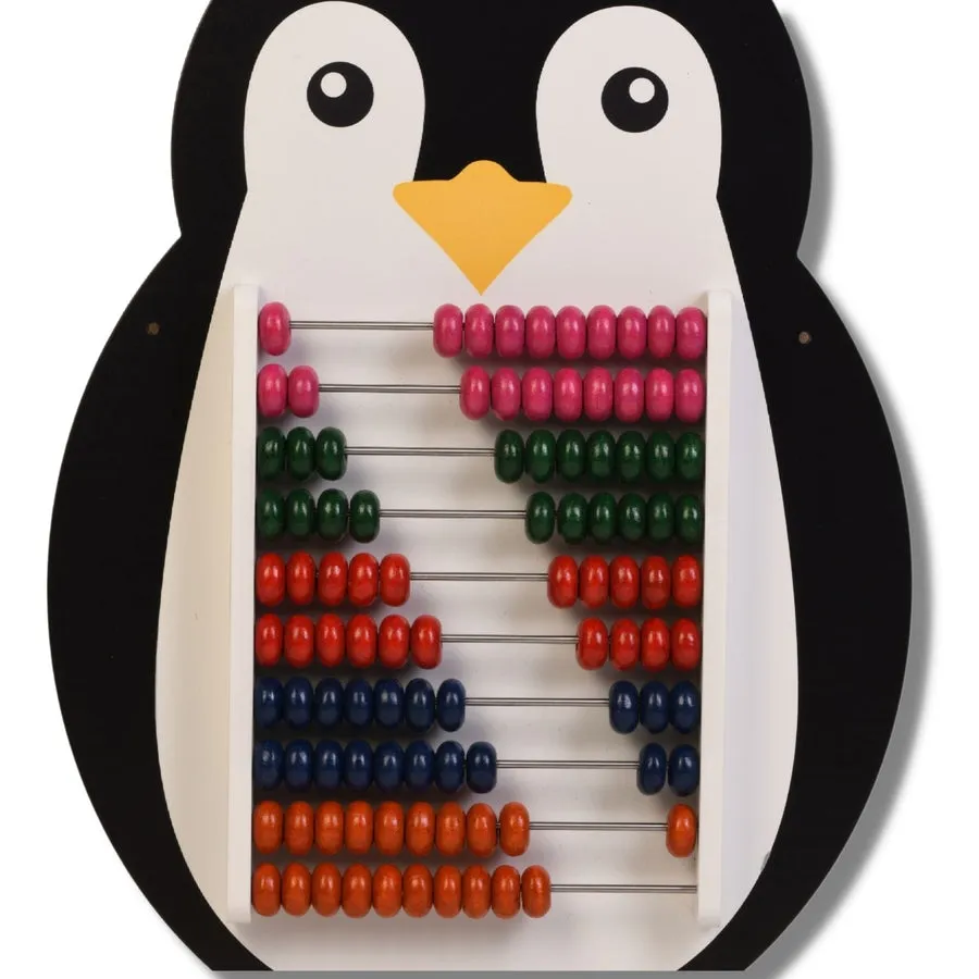 Penguin Wooden Abacus and Learning Play Center Multicolour Wooden Educational Toy