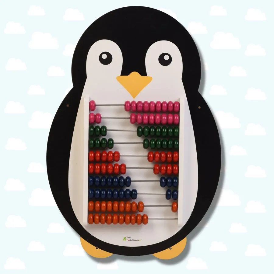 Penguin Wooden Abacus and Learning Play Center Multicolour Wooden Educational Toy