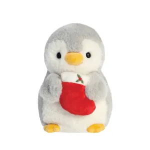 PomPom Penguin w/Stocking Soft Toy