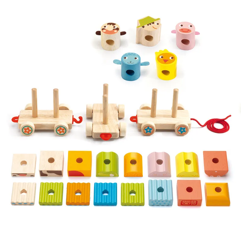 Pull-Along Farm Activity Train