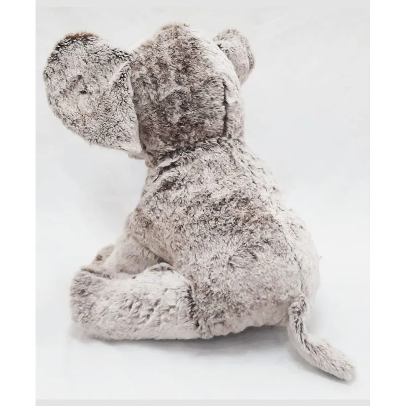 Sitting Elephant Soft Toy Grey