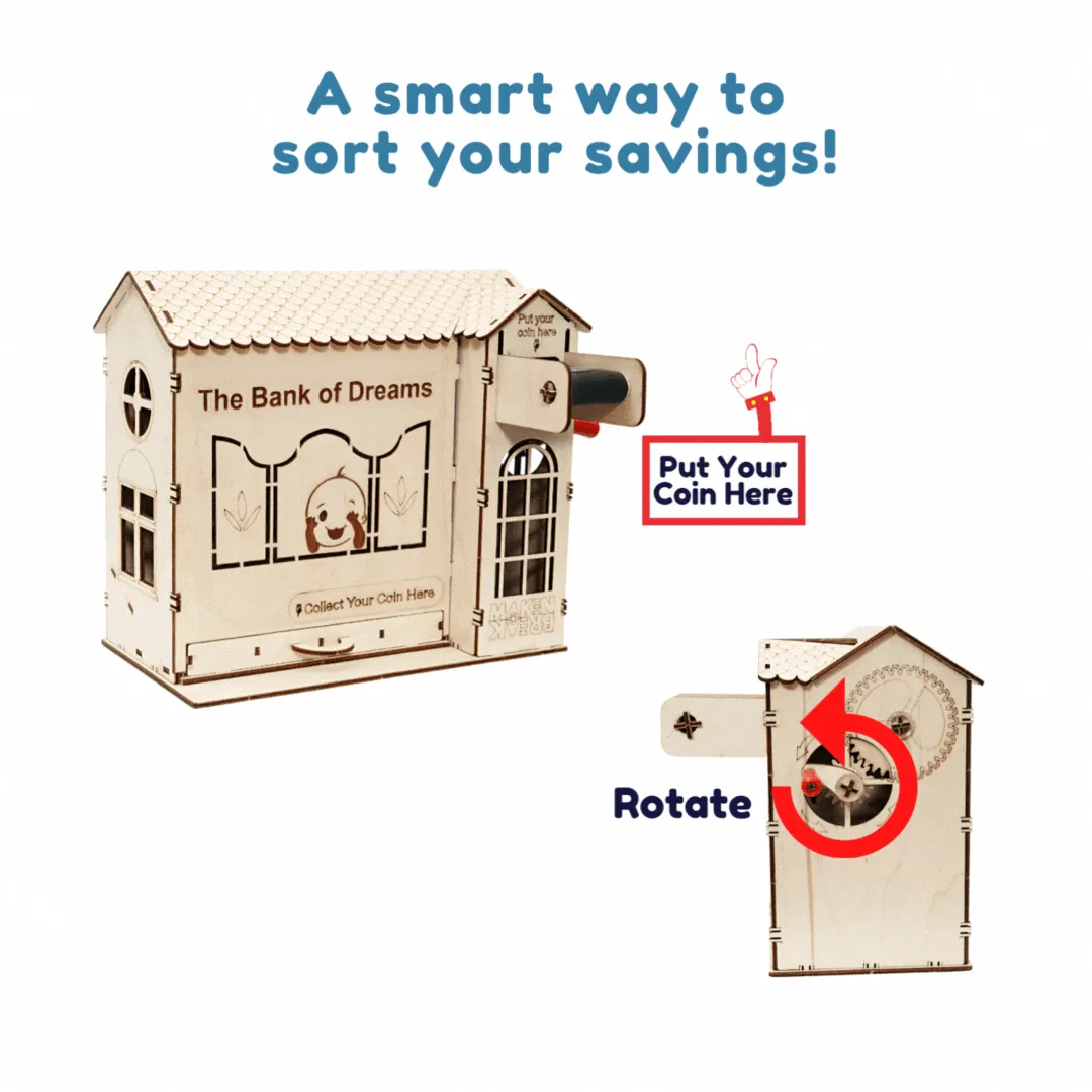 STEM Coin Sorter Mechanical Piggy Bank