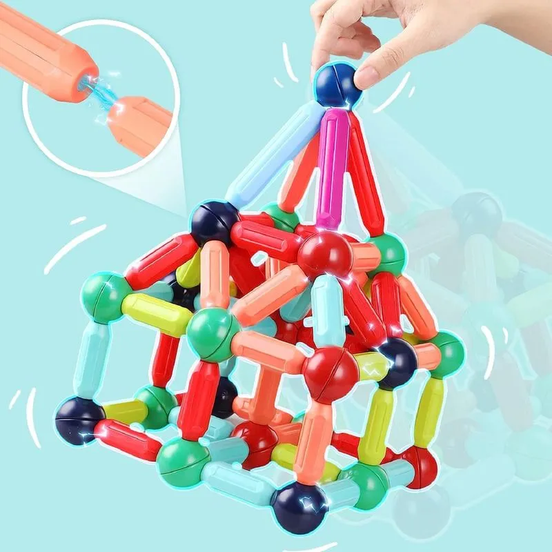 STEM Educational Magnetic Sticks Building Blocks - 32 Piece