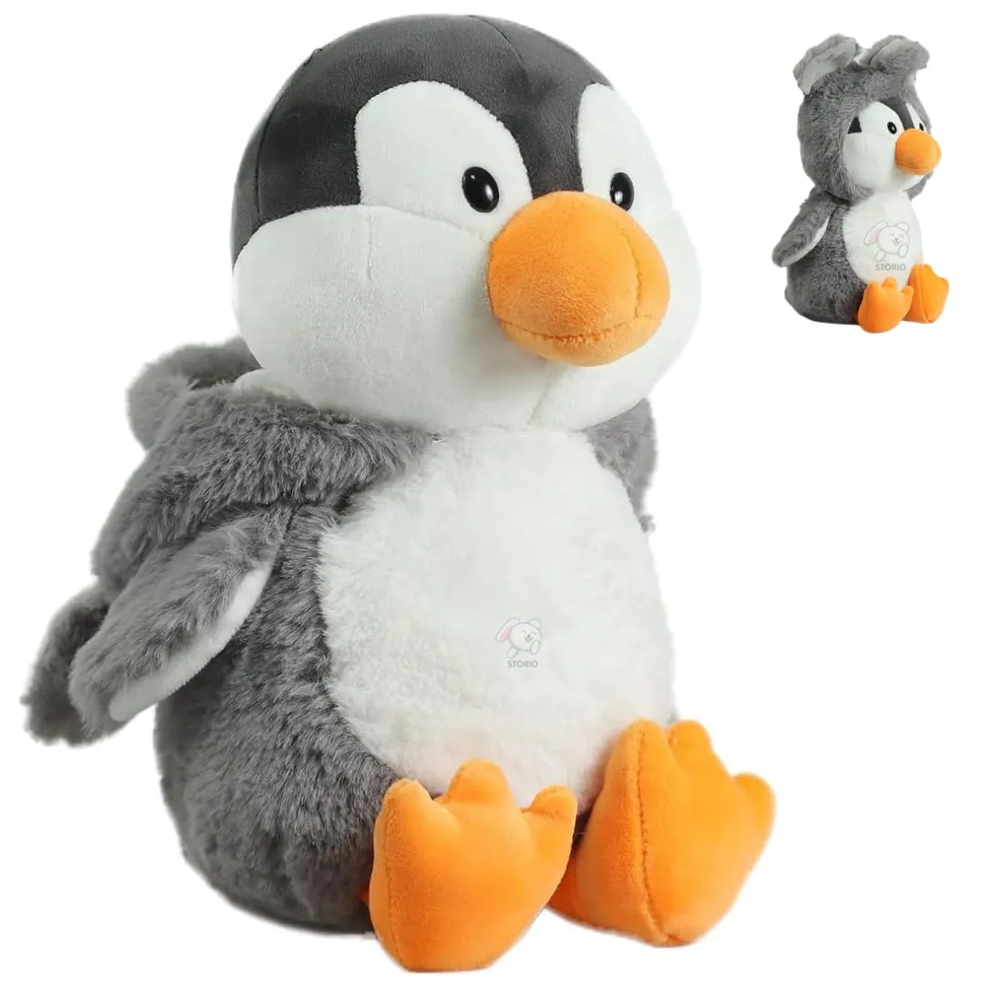 Storio Toy Super Cute Plushie Soft Toys for Kids | Plush Soft Toys for Baby Boys and Girls Kids - Penguine with Hoody | Best Valentine Gift