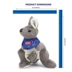 Stuff Kangroo With Baby Stuff Toy Multi Color