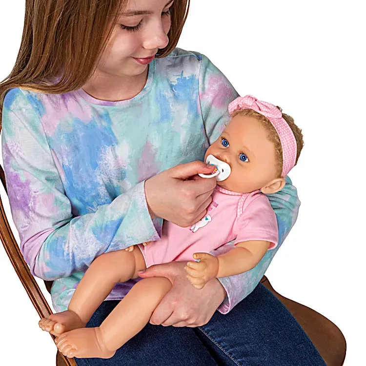 The Ashton - Drake Galleries Llama Love Lifelike So Truly Real® Baby Girl Doll Realistic Weighted Fully Poseable with Soft RealTouch® Vinyl Skin by Master Doll Artist Ping Lau 17.5"-inches