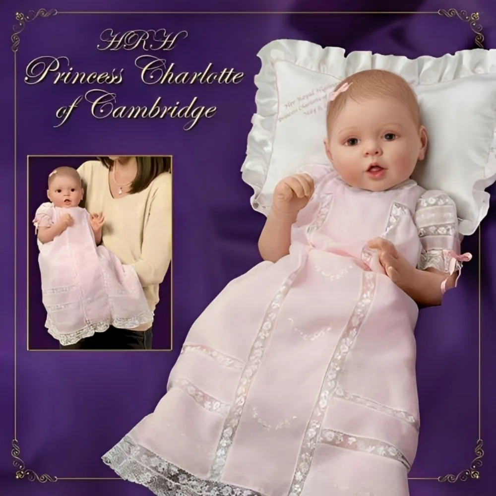 The Ashton-Drake Galleries Princess of Cambridge Commemorative Baby Doll Royal Heirloom Tribute to Princess Charlotte Handcrafted Poseable Porcelain Collectible by Master Doll Artist Fiorenza Biancheri 20-inches