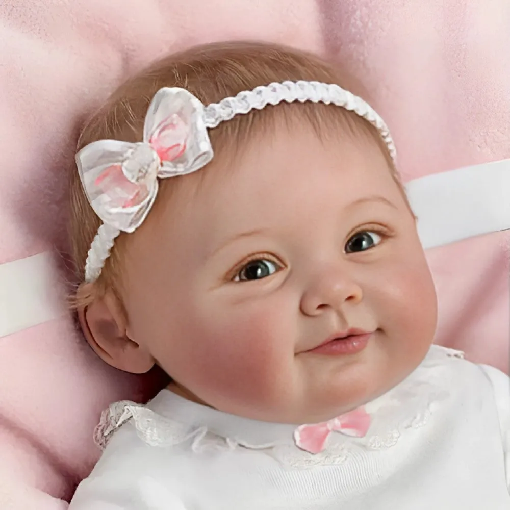 The Ashton-Drake Galleries "Blessed Are The Pure Of Heart" Lifelike Baby Doll RealTouch® Vinyl Skin by Ping Lau 18-inches