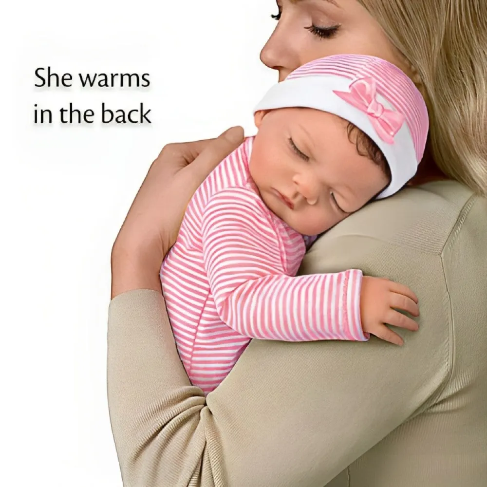 The Ashton-Drake Galleries So Truly Real Hazel's Warming Cuddles Realistic Baby Doll Feat, 2 Built-in Warming Pads That Heat Up at Touch of A Button 18.5-inches