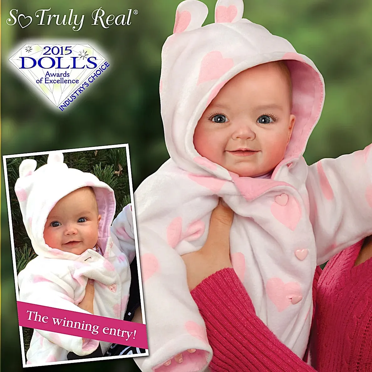 The Ashton-Drake Galleries Such A Doll Photo Contest Collection Issue #1: 'Savana' Baby Doll Handcrafted Lifelike with RealTouch® Vinyl and Hand-Rooted Hair by Ping Lau 18-Inches