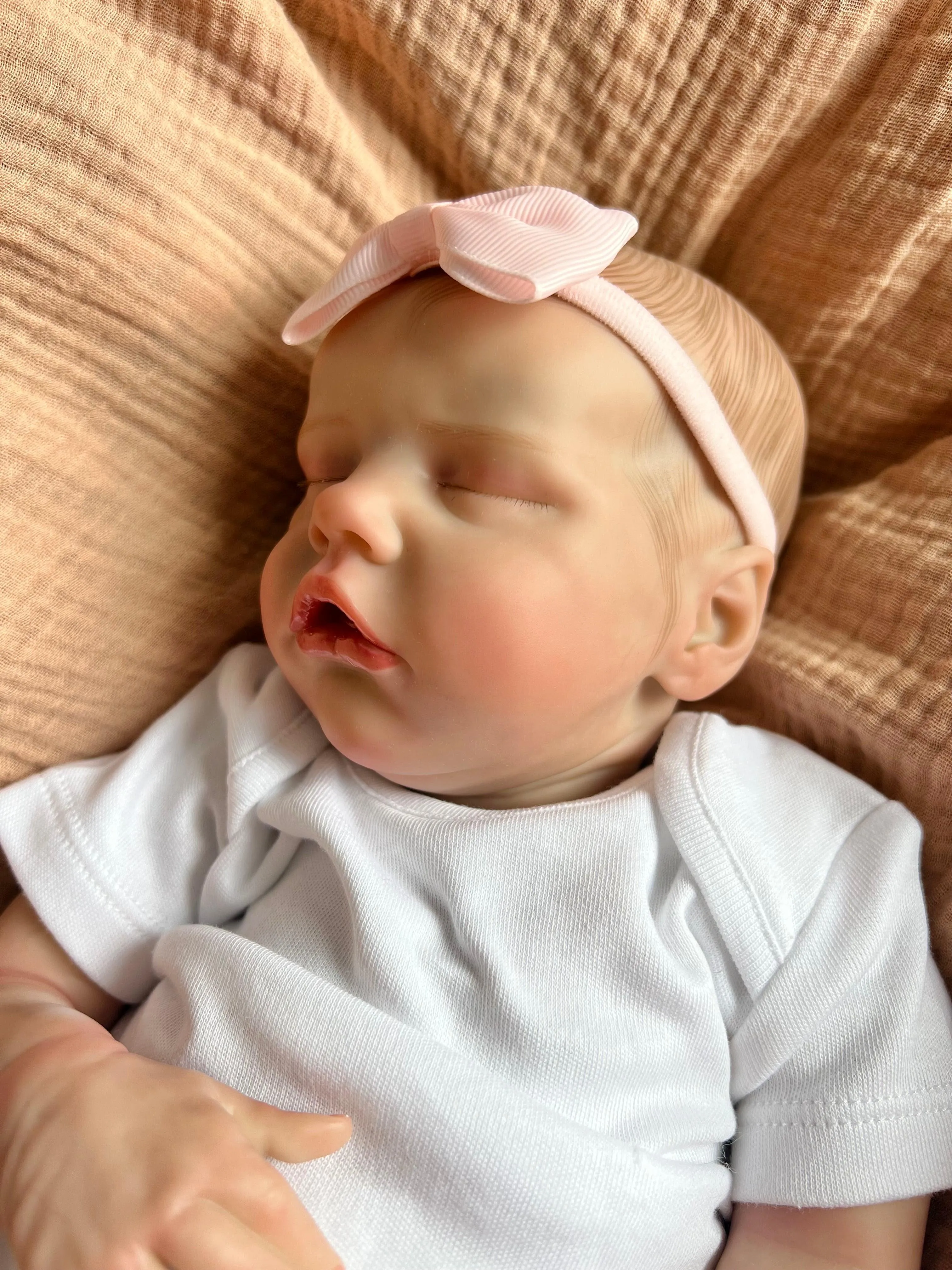 Tia Closed Eyed Reborn Doll