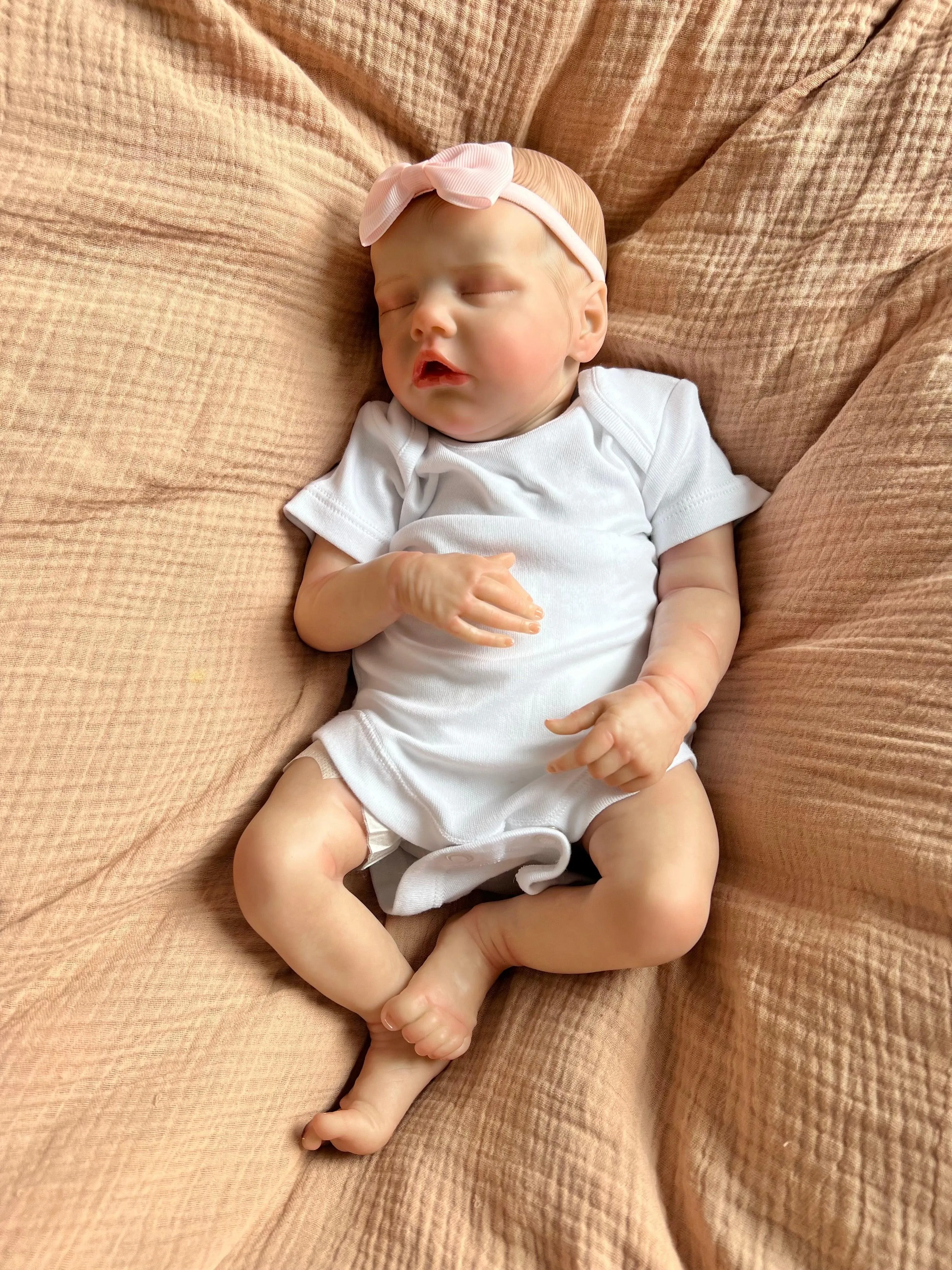 Tia Closed Eyed Reborn Doll