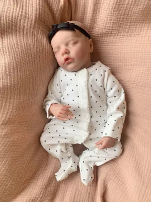 Tia Closed Eyed Reborn Doll