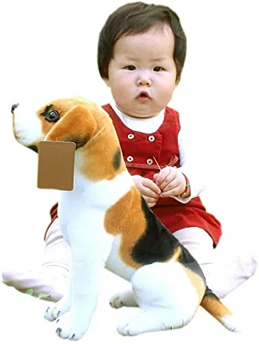 Tickles Cute Beautiful Dog Stuffed Soft kids Animal Birthday 22 cm