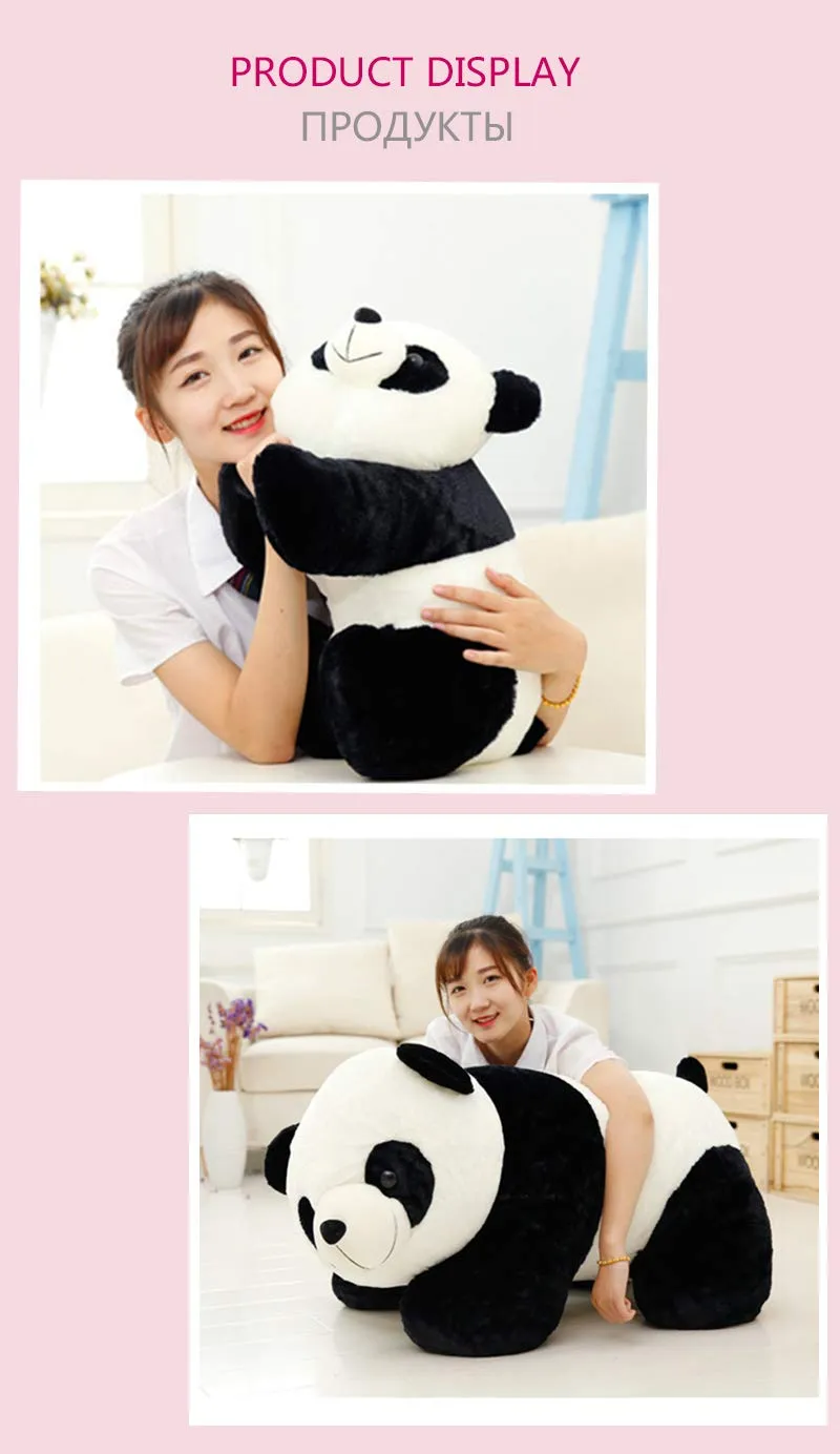 Tickles Cute Looking Panda Stuffed Soft Plush Animal Toy for Kids (Size: 48 cm Color: Black and White)