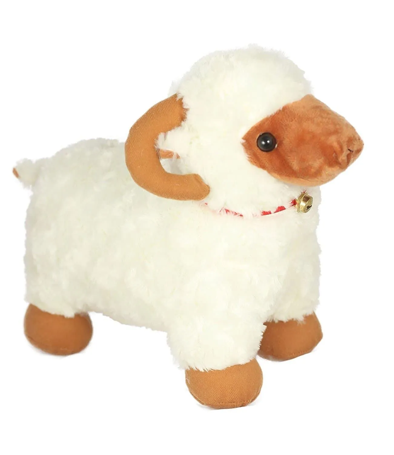 Tickles Cute Sheep Soft Stuffed Plush Animal Toy for Kids Birthday Gift (Size: 28 cm; Color: White)