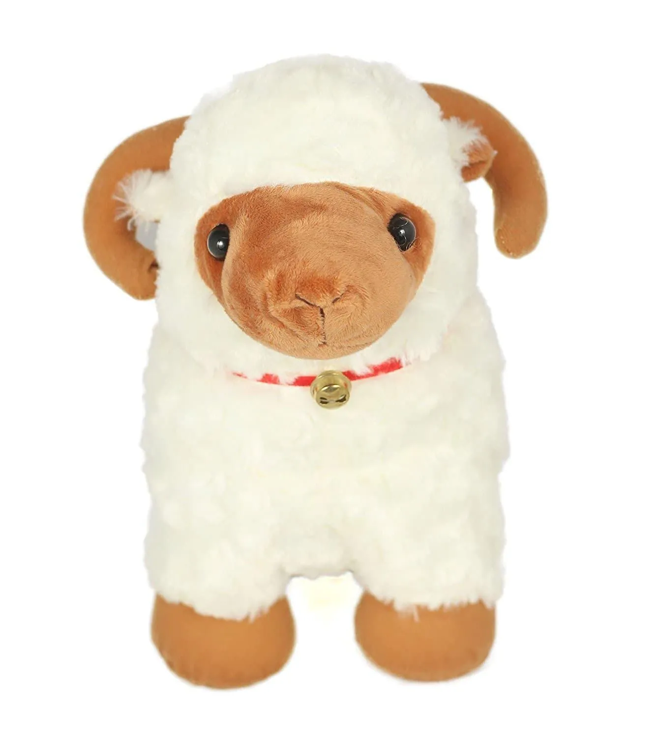 Tickles Cute Sheep Soft Stuffed Plush Animal Toy for Kids Birthday Gift (Size: 28 cm; Color: White)