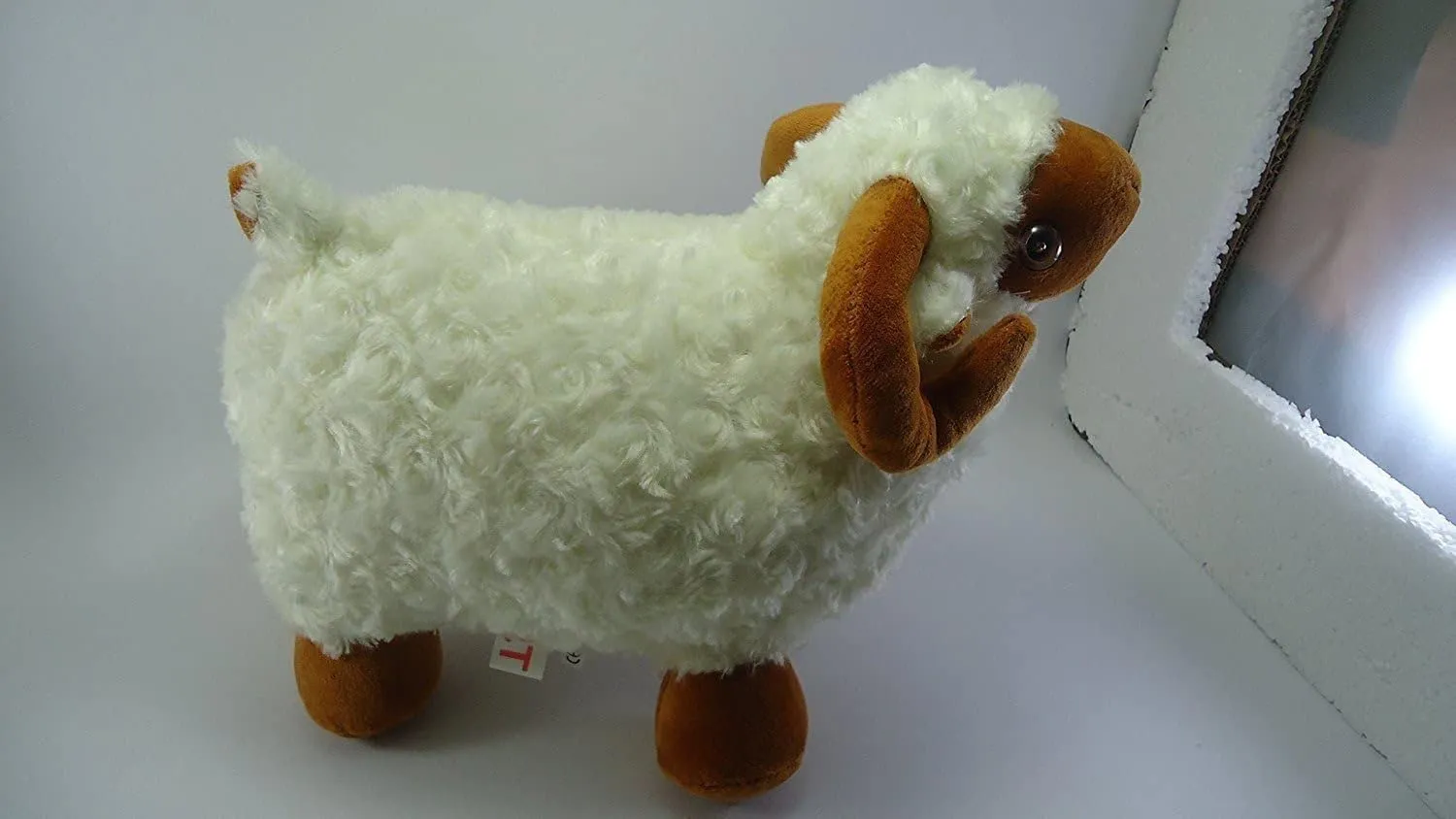 Tickles Cute Sheep Soft Stuffed Plush Animal Toy for Kids Birthday Gift (Size: 28 cm; Color: White)