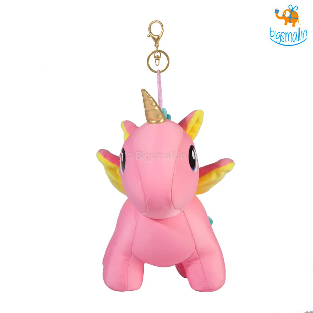 Unicorn Plush Toy with Clasp Holder