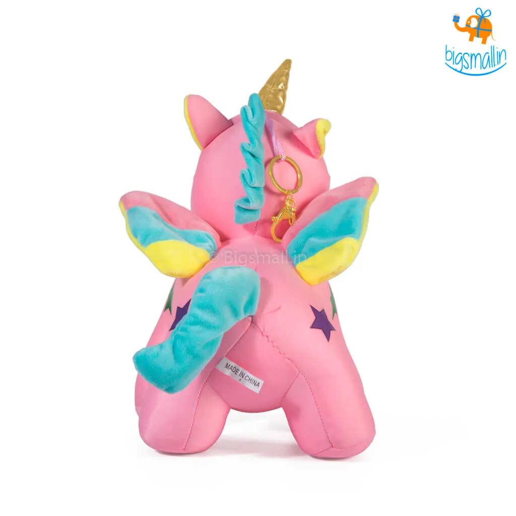 Unicorn Plush Toy with Clasp Holder