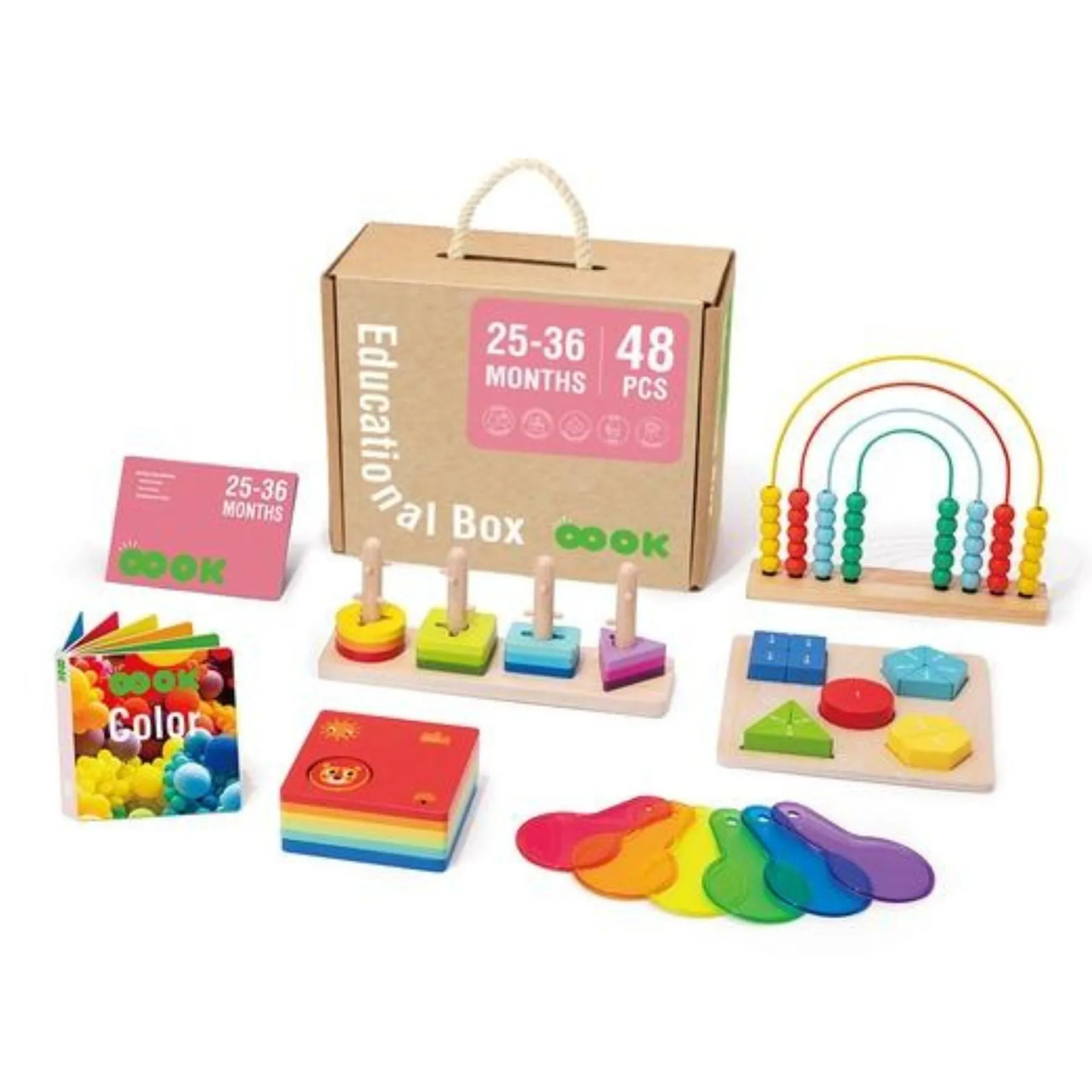 Wooden Educational Box, 25-36 Months