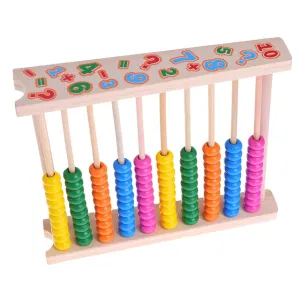 Wooden math abacus counting educational 10 bars for early learning educational preschool training Toys