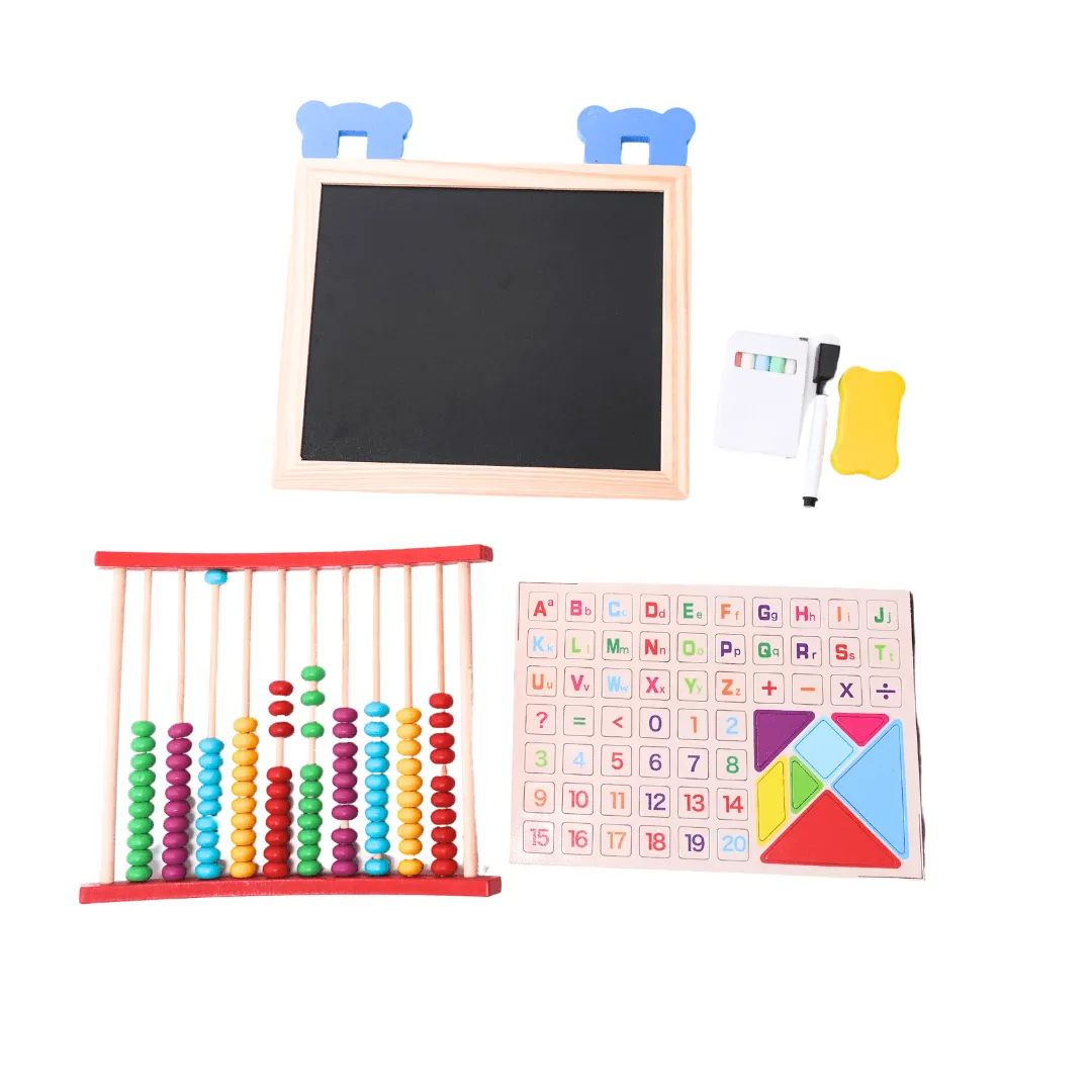 Wooden Multi-Function Artboard Calculator for Children | 3 in 1 Magnetic Board