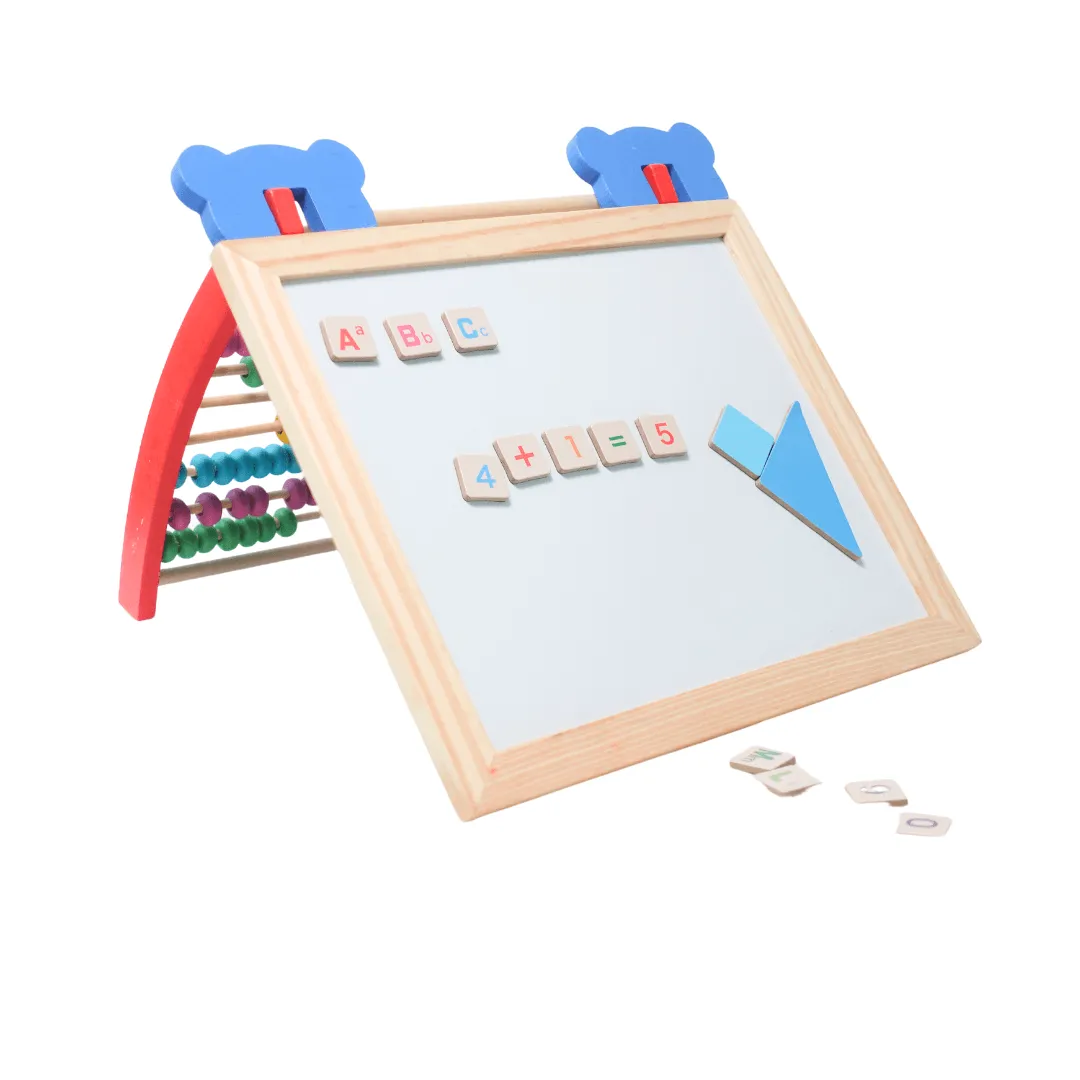 Wooden Multi-Function Artboard Calculator for Children | 3 in 1 Magnetic Board