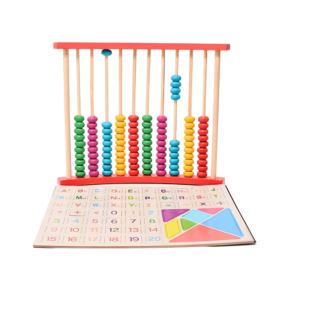 Wooden Multi-Function Artboard Calculator for Children | 3 in 1 Magnetic Board