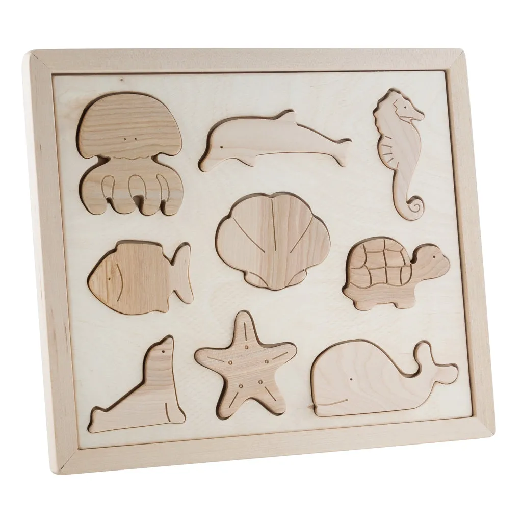 Wooden Sorting Puzzle - Sea Creatures