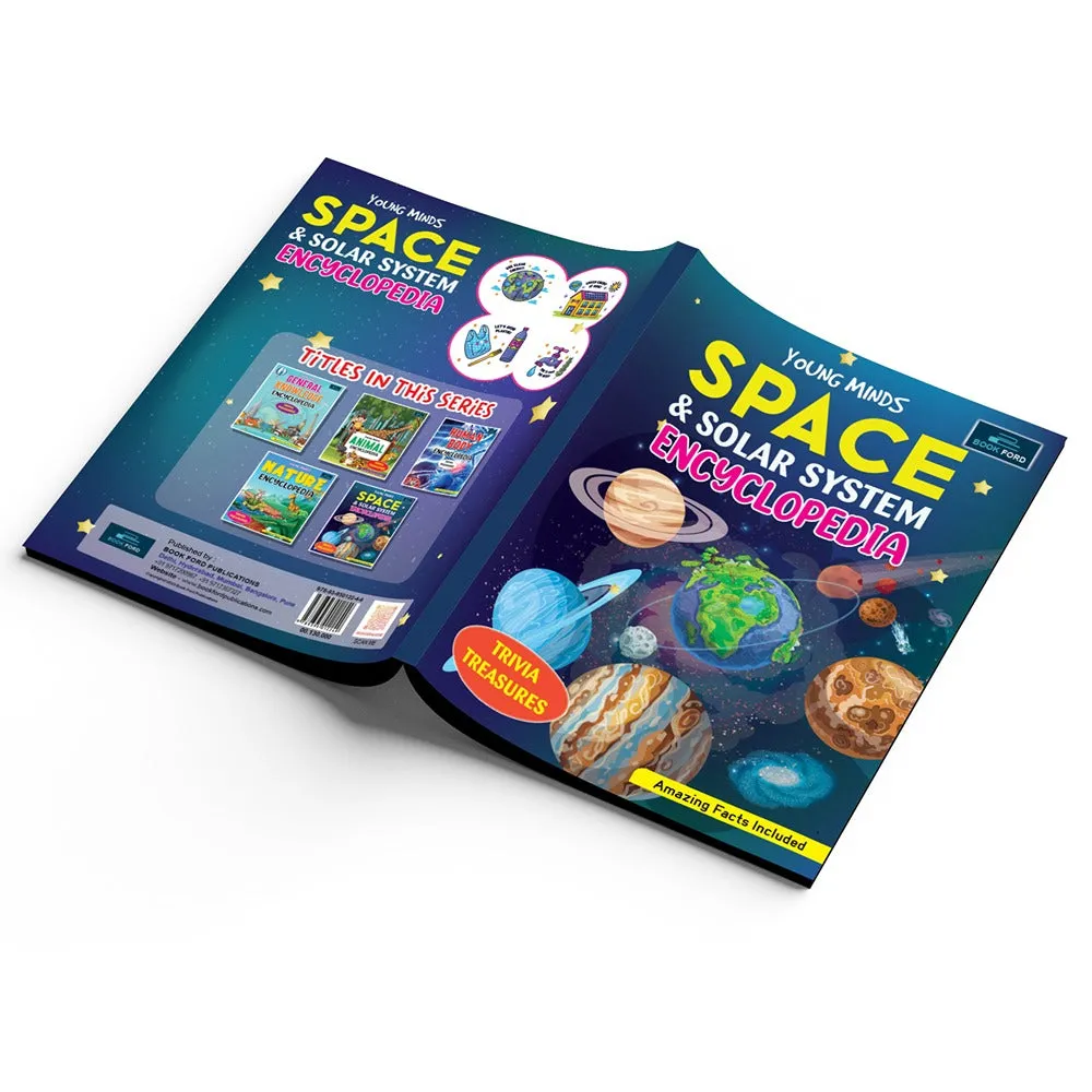 Young Minds Encyclopedia - Set of 2 Books - General Knowledge and Space Encyclopedia For Kids