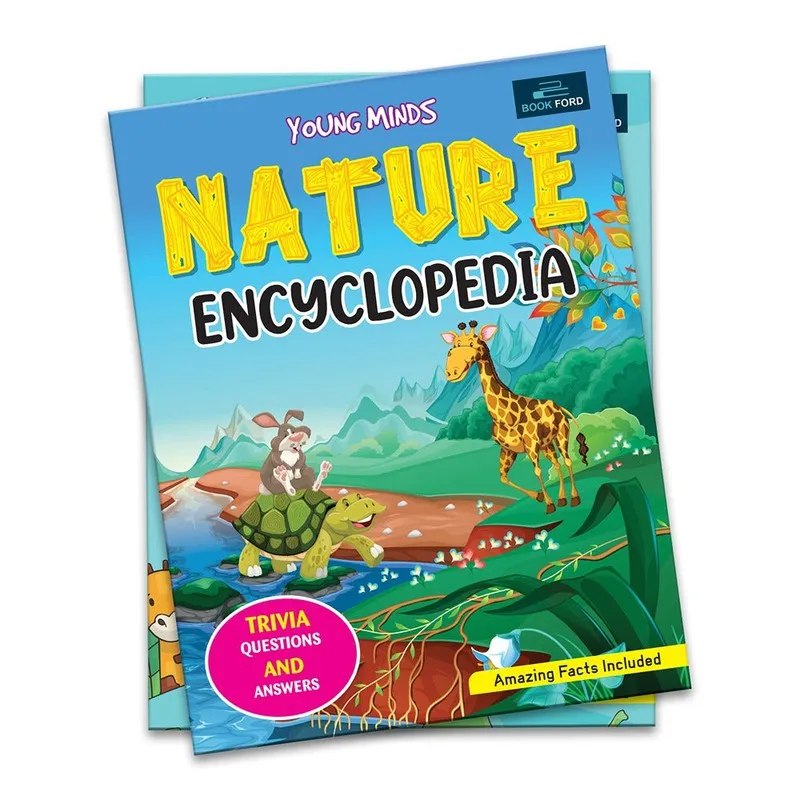 Young Minds Encyclopedia - Set of 3 - Animals, Space, and Nature Encyclopedia For Kids